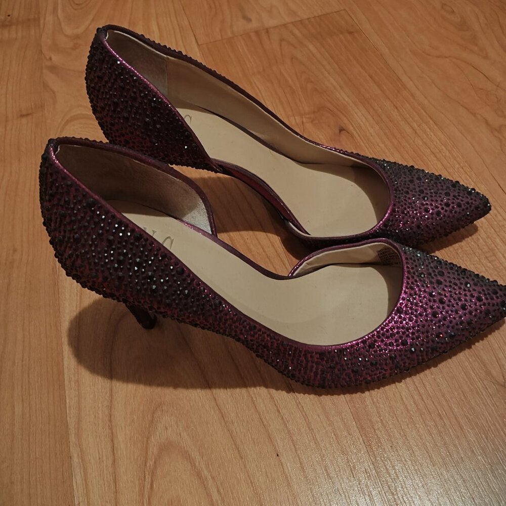 Jewel purple heels
